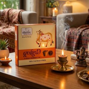 Organic Sambrani Cups – Natural, Chemical-Free Puja & Fumigation Cups Pack Of 12 with Free Stand Inside